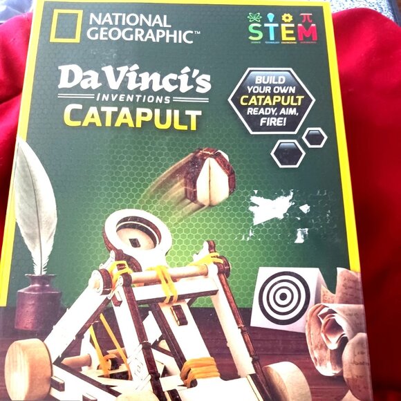 National Geographic-Labo Purple Crystal Lab + Da Vincis Catapult Stem Kits -New - Picture 2 of 10